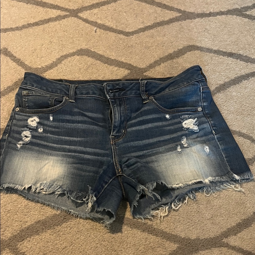 American Eagle Midi Denim Shorts